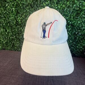 Golf Gods Mad Slicer White Snapback Golf Hat Curved Brim Adult Cap